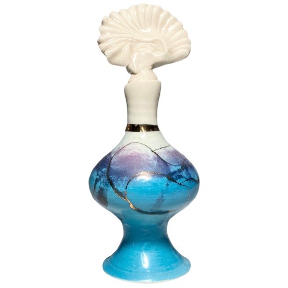 3/$10 Caroline Koons Perfume Bottle 4.5” Porcelain Handmade - Picture 2 of 7